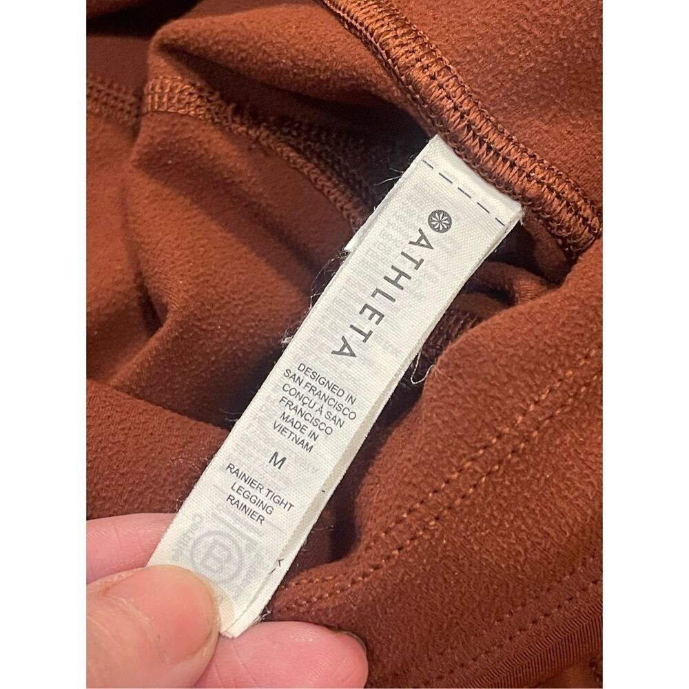 Athleta Rainier Women's High Waist Leggings M Brown Activewear - Picture 3 of 4